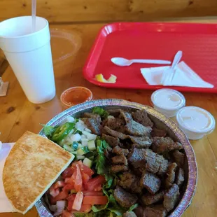 Large gyro platter