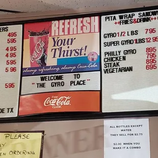 Menu board Mar 2019