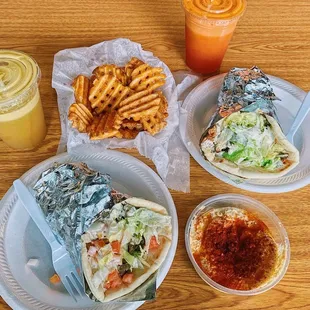 food, burritos and wraps