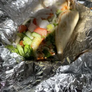 Chicken and Lamb Gyro Combo Sandwich