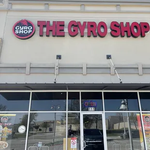 Front of store.
