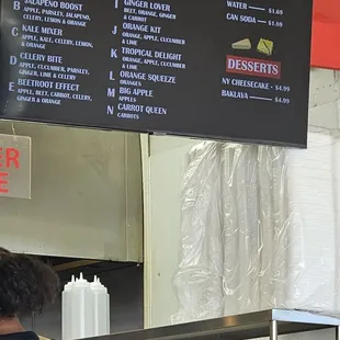 They also have fresh squeezed juices