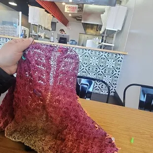 Knitting while I wait on the yumminess