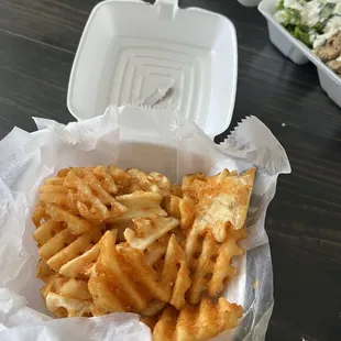 Waffle fries