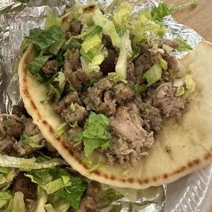 Chicken and Lamb Gyro (Combo) Sandwich