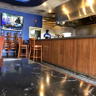 Looking towards back of business