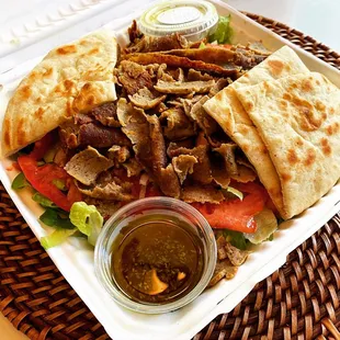 Greek Salad with Lamb/Beef Gyro Meat