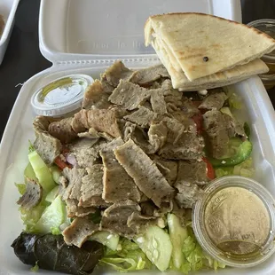 Greek Salad with gyro