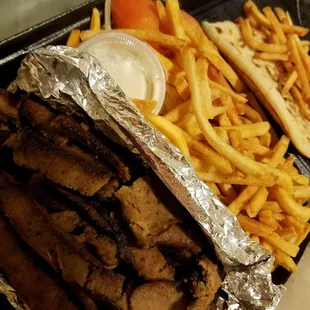 Their &quot;Gyros dinner&quot;. Probably the best Gyros I&apos;ve ever tried. I highly recommend this place, especially if you love Gyros.