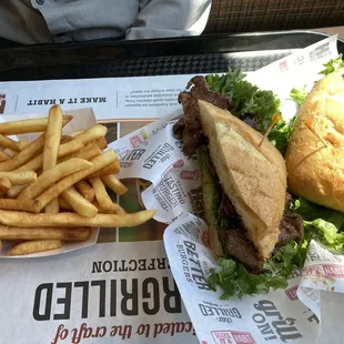 Steak Sandwich with Fries