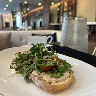 a plate with a sandwich on it