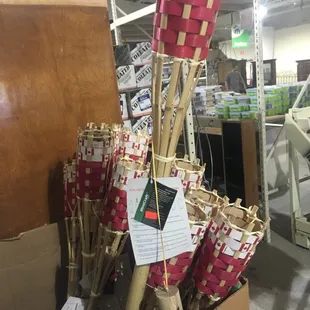Candies. Tiki torches 5 bucks
