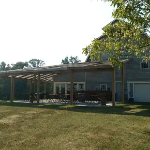 Enjoy our wines under the pergola