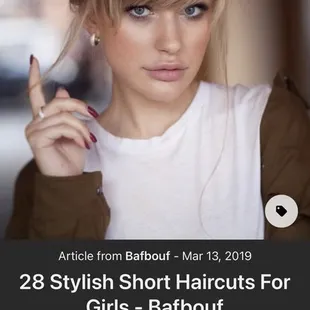 This is the bangs I wanted