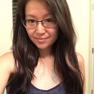 AFTER. With Extensions Clip-on front view