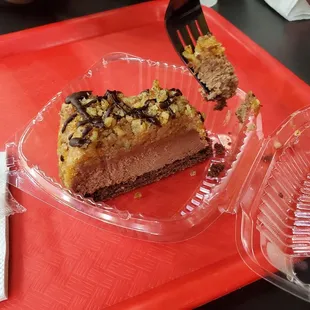 Chocolate baklava cheesecake
