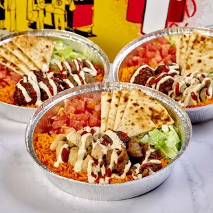 a variety of food items