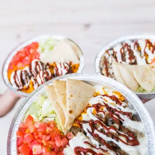 a variety of food items