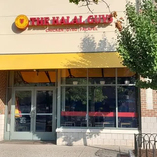 The Halal Guys in Porter Square, Cambridge...