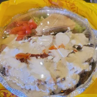 Combo platter - tons of sauce!