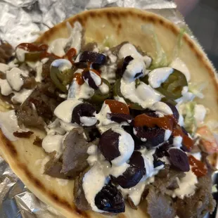 Beef Gyro Sandwich