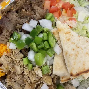 Chicken &amp; Beef Gyro Platter