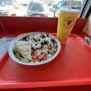 Chicken &amp; Beef Gyro Platter