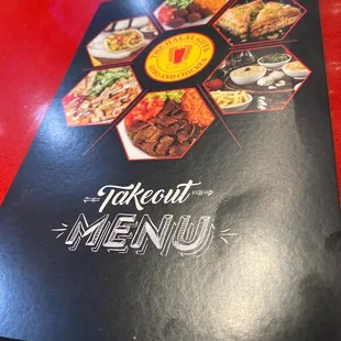 Take out menus