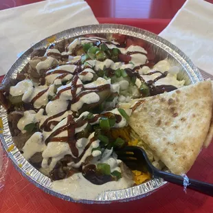 Chicken &amp; Beef Gyro Platter