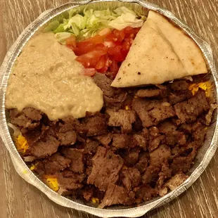 Gyro Platter with baba ganoush...underwhelming