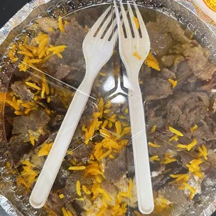 Regular Beef Gyro Platter no vegetables