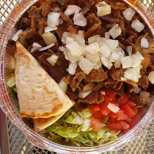 Beef Gyro platter at the Fremont Halal Guys location.