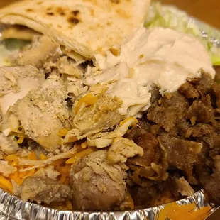 Chicken &amp; Beef Gyro Platter