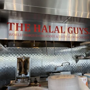 the kitchen of a restaurant