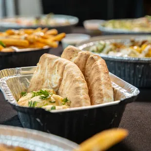 a variety of food items