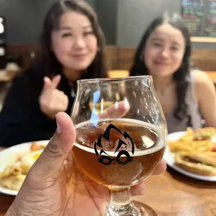 Yuzu Beer and late night bites with my Wahines!