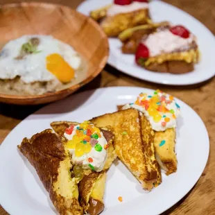 French Toast and Wagyu Loco Moco (@miguelmoralesphotography on Instagram)