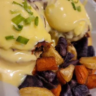 Bacon Kimchee Benedict