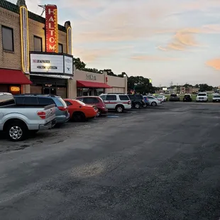 cars parked in a parking lot