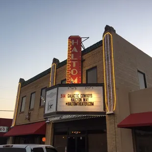 the front of the building