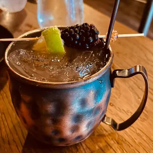 Blackberry Kentucky Mule, $6 on Wednesdays!