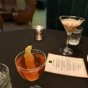 Classic Sazarac and Nespresso Mocktini