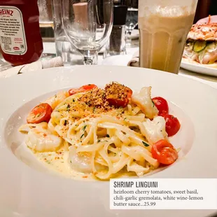 shrimp linguini (amazing)