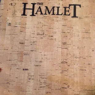 LOVED the menu cover