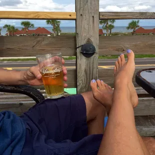 Comfy &amp; Enjoying the Top Deck views