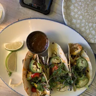 SHRIMP TACOS