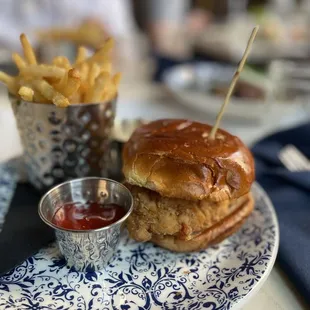 Fried Shelter Island Chicken Sandwich