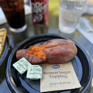Smoked sweet potato
