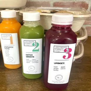 Cold pressed juices