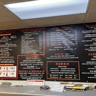 Full menu